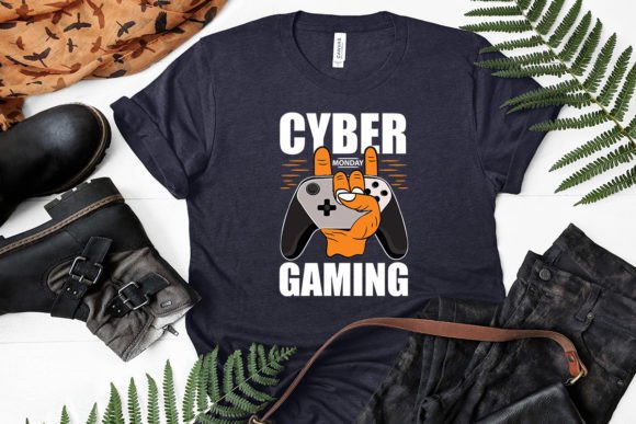 Cyber Monday Gaming Vector T-Shirt Design Assets for Print-on-Demand