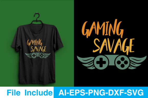 Elevate Your Brand with Gaming Savage T-shirt Design