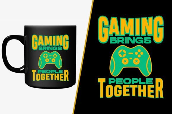 Gaming Brings People Together T-shirt Design