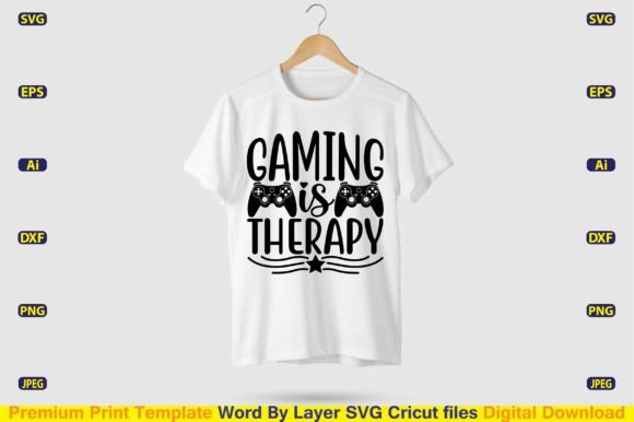 Gaming is Therapy: Personalize Your Passion with SVG Design Cut Files