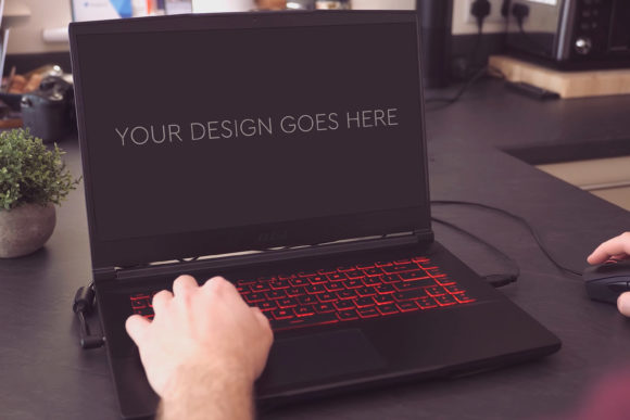 Gaming Laptop Mockup 33: A Tool for Elevating Visual Presentations