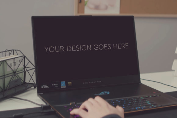 Gaming Laptop Mockup for Design Presentation