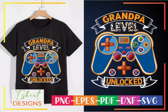 Grandpa Level Unlocked: A Gaming Birthday Design for Modern Creators