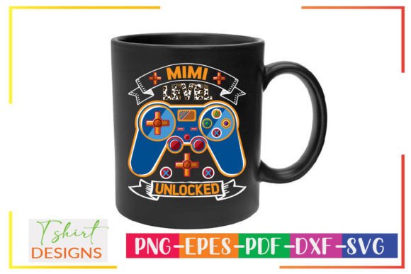 Mimi Level Unlocked Gaming Birthday Design
