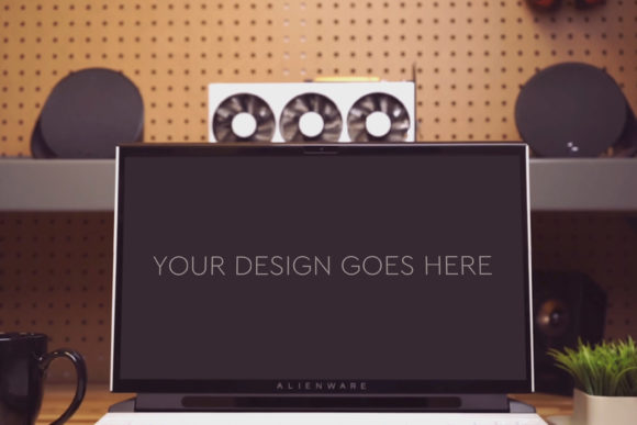 Professional Gaming Laptop Mockup for Design Presentations