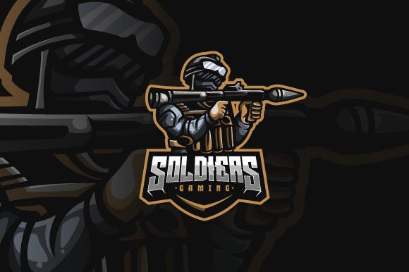 Soldier Esport Logo Design for Gaming: Your Ready-Made Brand Identity
