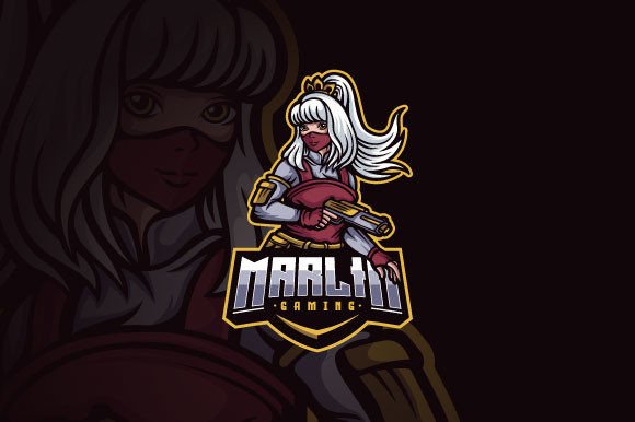 The Ultimate Esports Logo: Shooter Girl Esport Logo for Gaming Team