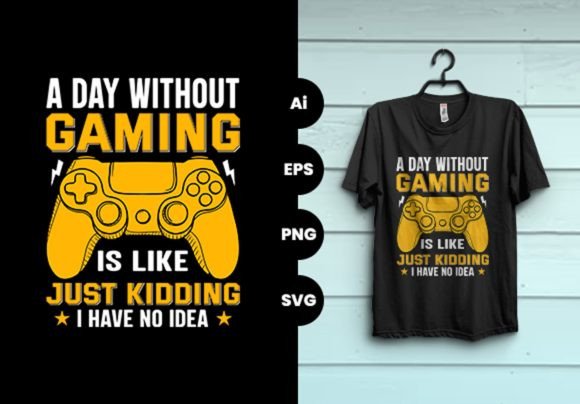 Turning Ideas into Wearable Designs: A Day Without Gaming Tshirt Design