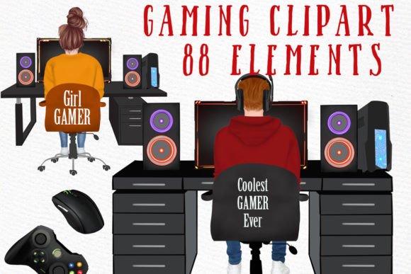 Unlock Your Creativity with Hand-Painted Gaming Clipart